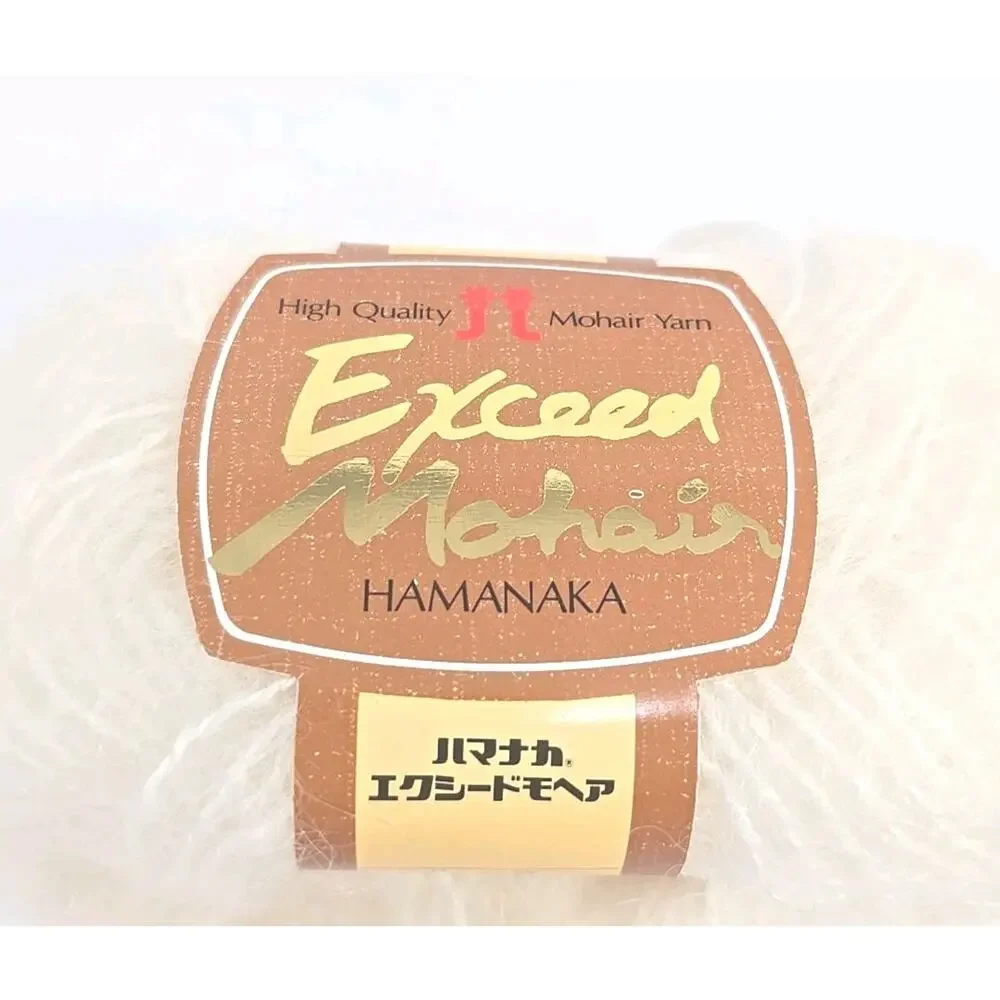 Hamanaka Knitting Yarn Exceed Mohair Wool Color #1‎ Lot B White Lot of 10 U325